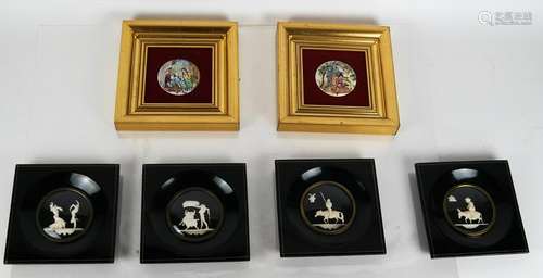 Six Spanish Medallion Shadowboxes