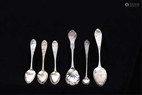 (6) COIN SILVER SPOONS by NEWBURYPORT SILVERSMITHS