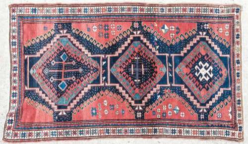 (19th c) CAUCASIAN ORIENTAL RUG