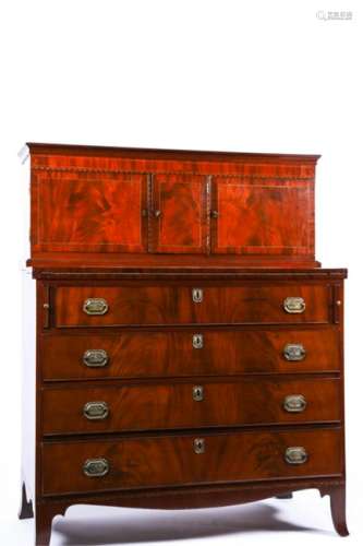 FEDERAL PERIOD MAHOGANY SECRETARY