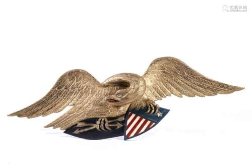 CARVED AND PAINTED AMERICAN EAGLE