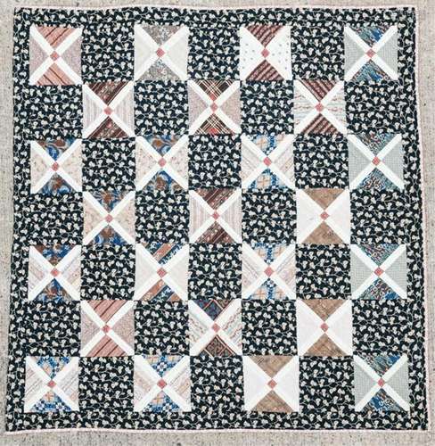 NEW ENGLAND CRIB QUILT circa 1850