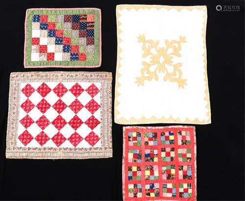 (3) PENNSYLVANIA & (1) MAINE DOLL QUILTS