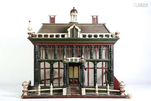 (19thc) PAINTED VICTORIAN SECOND EMPIRE HOUSE