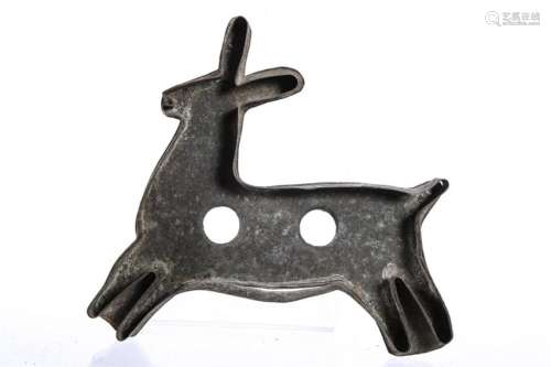 EARLY PENNSYLVANIA TIN COOKIE CUTTER OF A DEER