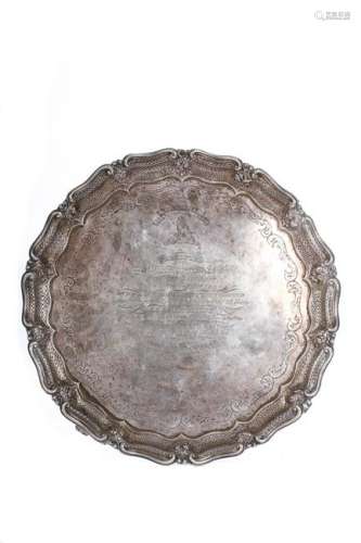 COLQUHOUN GRANT STERLING PRESENTATION SALVER