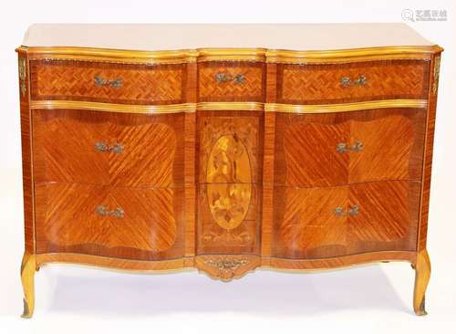 Fine Satinwood Inlaid Dresser Chest