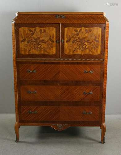 Fine Satinwood Tall Chest