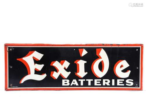 EXIDE BATTERIES ADVERTISING SIGN