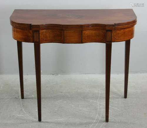 18/19thC Federal Card Table