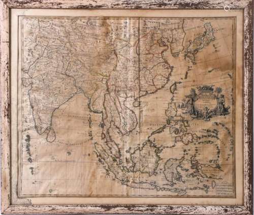 JOHN SENEX MAP OF INDIA & CHINA dated 1720