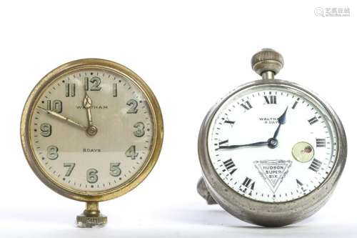 HUDSON SUPER SIX WALTHAM CAR CLOCK & A SECOND