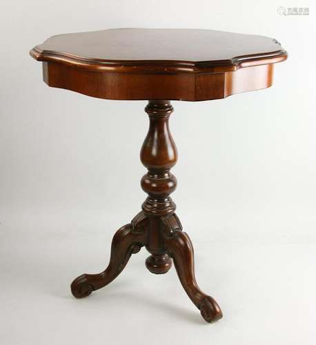 Small Inlaid Wood Table