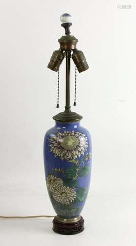 Japanese Cloisonne Vase Lamp