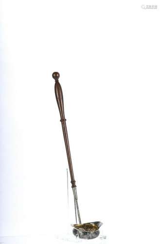 (18th c) STERLING SILVER BRANDY LADLE