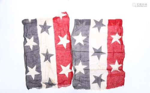 1876 PRINTED AMERICAN FLAG BUNTING