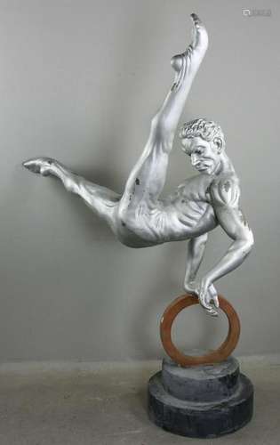 Bronze Life Size Sculpture of Gymnast