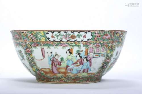 ROSE MEDALLION PUNCH BOWL