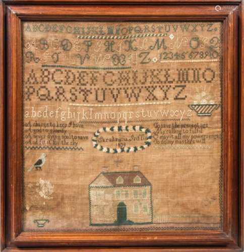 PENNSYLVANIA SAMPLER BY SARAHMARIA GRIFFIN 1838