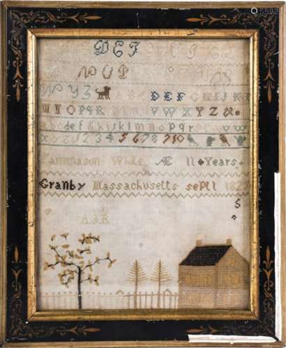 TAMMASON WHITE 1825 GRANBY MASS SAMPLER