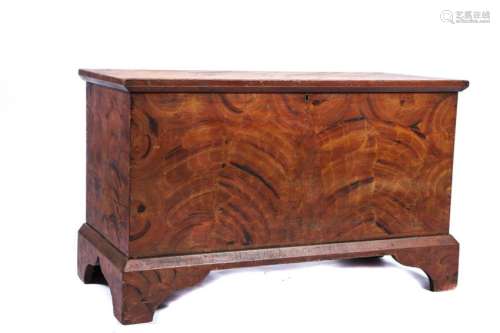 FAUX-GRAINED CHIPPENDALE CHEST