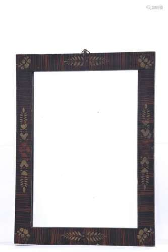 (19th c) PAINT DECORATED HITCHOCK MIRROR