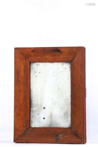 (19th c) OGEE PINE MIRROR