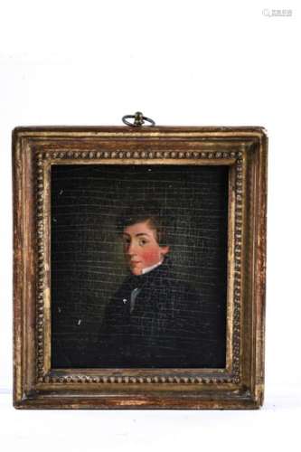 ENGLISH SCHOOL (19th c) PORTRAIT OF A YOUNG MAN