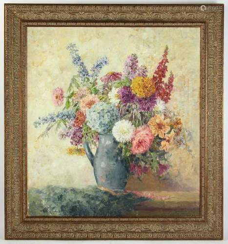 Still Life with Flowers Signed Emil Carlsen