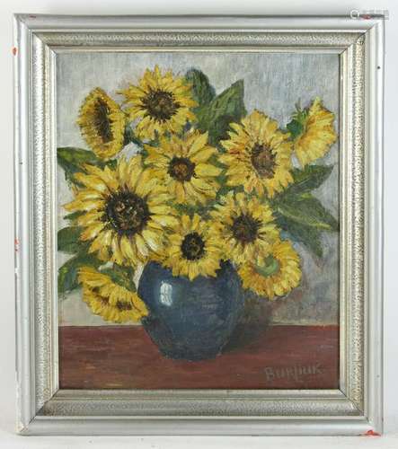 Still Life with Flowers Signed Burliuk