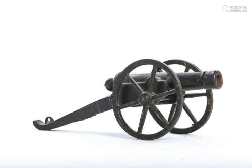 (19th c) CAST IRON FIRECRACKER CANNON TOY