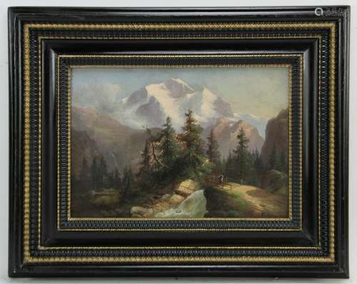 Mountain Landscape Signed J Fery