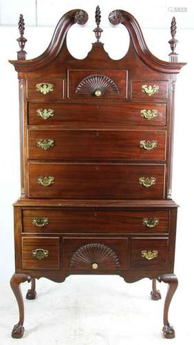 Custom Mahogany Highboy