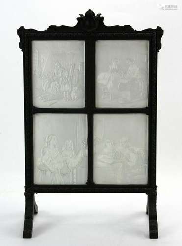 Lithophane 4 Panel Diminutive Fire Screen