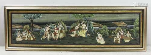 Indian Courtship Hand Painted