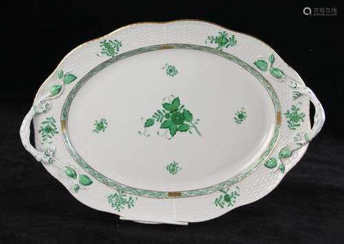 Herend Chinese Bouquet Green Tray