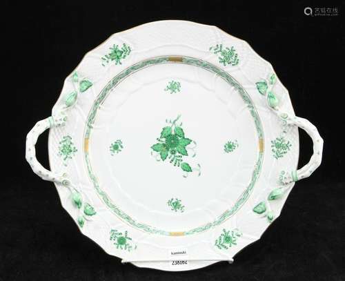 Herend Chinese Bouquet Green Platter