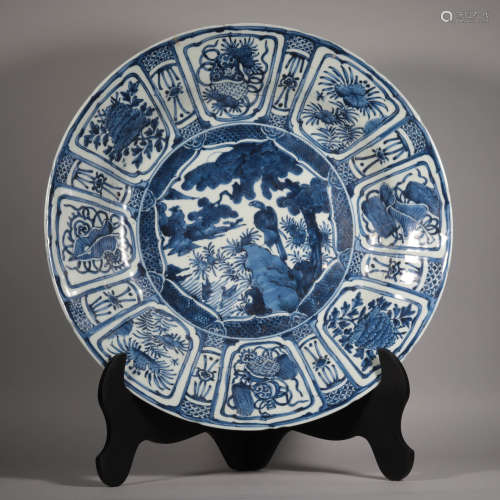 Ming Wanli blue and white market