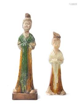 DUE FIGURE FEMMINILI, CINA, DINASTIA TANG (618-906)