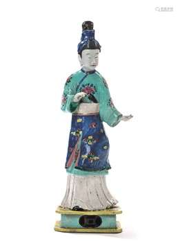 FIGURA FEMMINILE, CINA, DINASTIA QING, SEC.XVIII