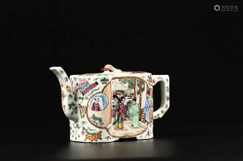 A Famille Rose Teapot