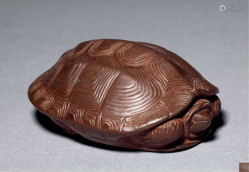 八十-九十年代 蒋蓉制 寿龟雕塑
