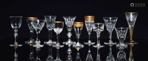 50-60年代 捷克moser 手工水晶烈酒杯 （一套）