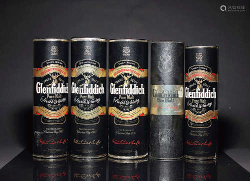 70-80年代 43度 格兰菲迪 单一麦芽 威士忌 （五支）