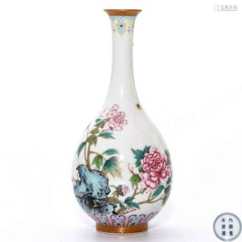 A Famille Rose Vase