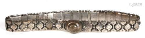 A late 19th century Russian silver niello ladies belt, Yemelyan Batalov assay mark with Moscow