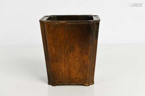 A Rosewood Brush-pot