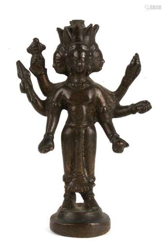 A Nepalese bronze figure of Yogambara, 14cms (5.5 ins).