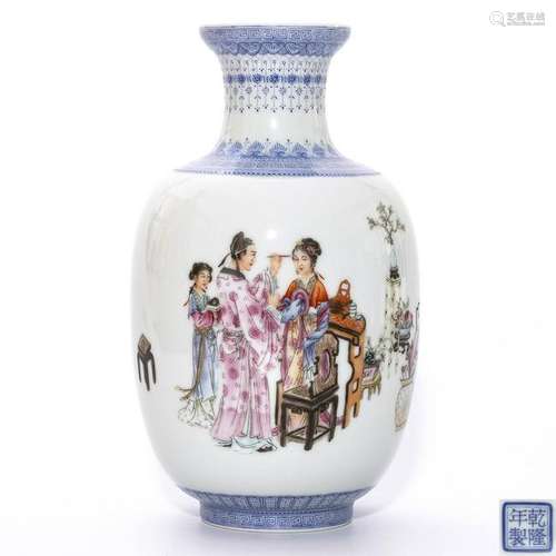 A Famille Rose Vase