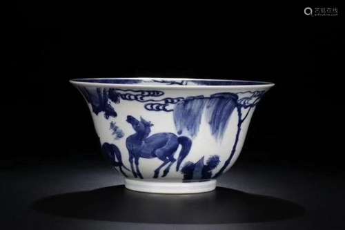 A Blue and White Bowl